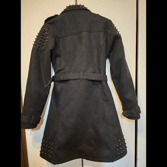 Vixxsin Women's Studded moto style coat size L - Picture 2 of 13